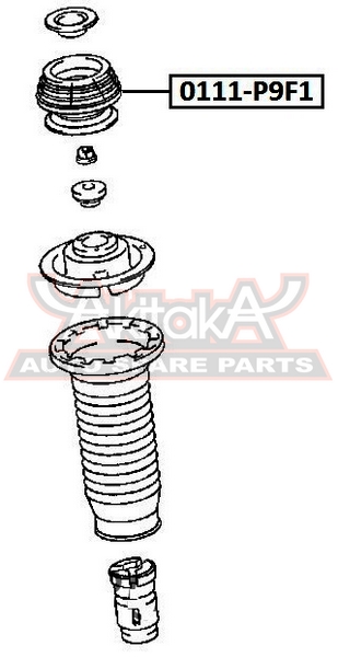 Опора амортизатора Asva                0111-P9F1
