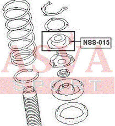Опора амортизационной стойки Asva                NSS-015