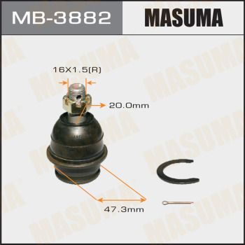 Опора шаровая | перед правлев | Masuma                MB-3882