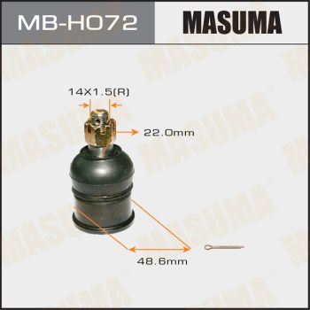 Опора шаровая | перед правлев | Masuma                MB-H072