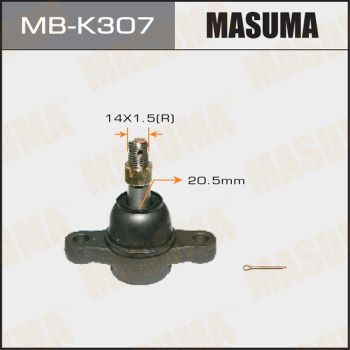 Опора шаровая | перед правлев | Masuma                MB-K307