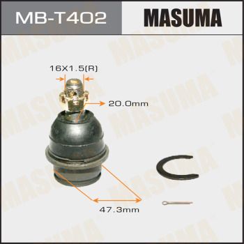 Опора шаровая | перед правлев | Masuma                MB-T402