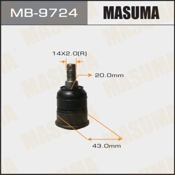 Опора шаровая | перед правлев | Masuma                MB-9724
