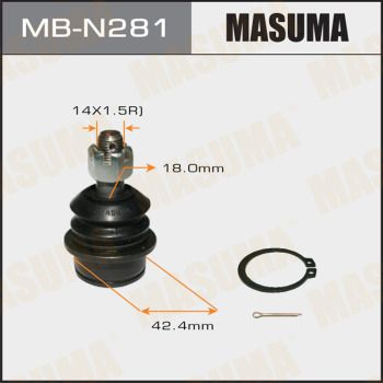 Шаровая опора Masuma mb-n281 front up pathfinder r51m | перед правлев | Masuma                MBN281