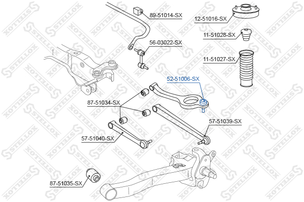 Шарнир Stellox                52-51006-SX