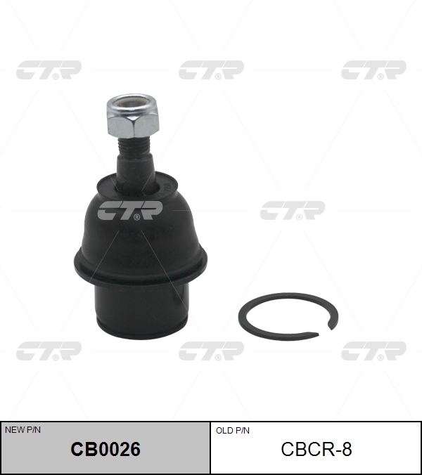 Снят, замена cb0026 Опора шаровая chrysler 300c dodge charger 2005- | перед прав | CTR                CBCR-8