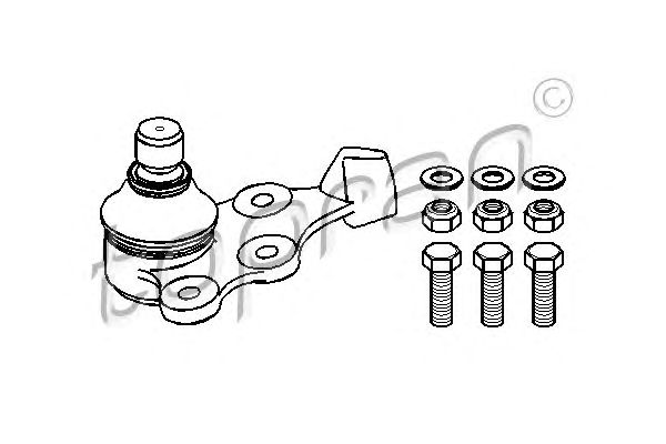 Опора шаровая | перед прав | Topran                200 507