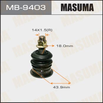 Опора шаровая | перед правлев | Masuma                MB-9403