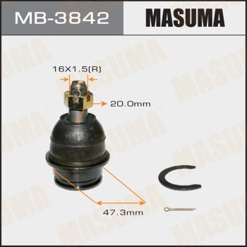 Опора шаровая | перед правлев | Masuma                MB-3842
