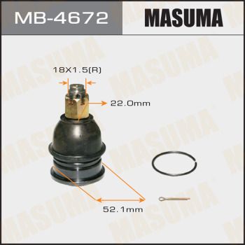 Опора шаровая | перед правлев | Masuma                MB-4672