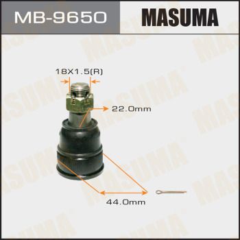 Опора шаровая | перед правлев | Masuma                MB-9650