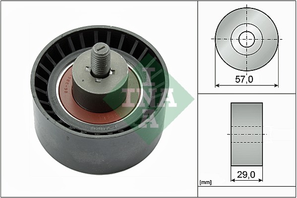 INA 532 0120 10 Паразитный  Ведущий ролик, зубчатый ремень