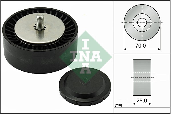 INA 532 0553 10 Паразитный  ведущий ролик, поликлиновой ремень