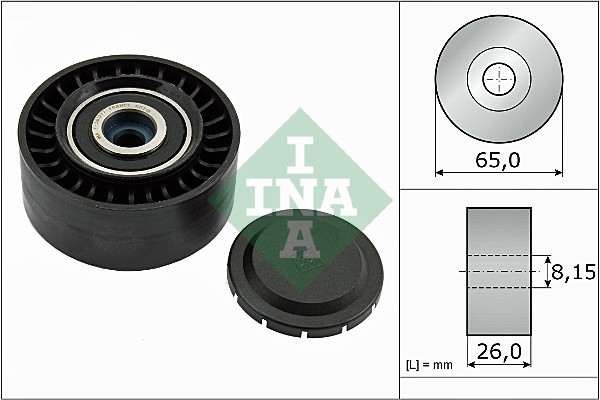 INA 532 0564 10 Паразитный  ведущий ролик, поликлиновой ремень