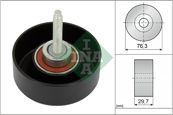 INA 532 0651 10 Паразитный  ведущий ролик, поликлиновой ремень
