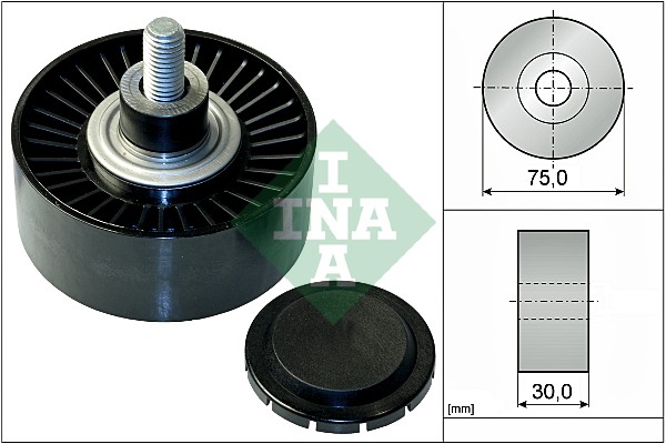 INA 532 0751 10 Паразитный  ведущий ролик, поликлиновой ремень