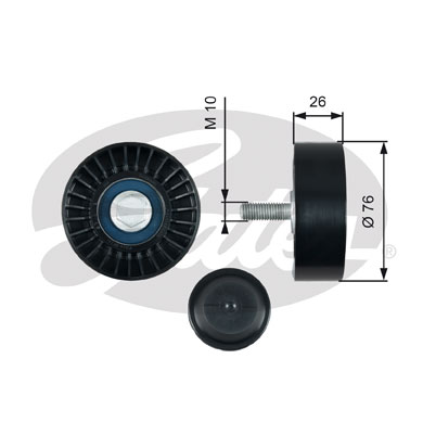 GATES T36485 Паразитный  ведущий ролик, поликлиновой ремень DriveAlign®