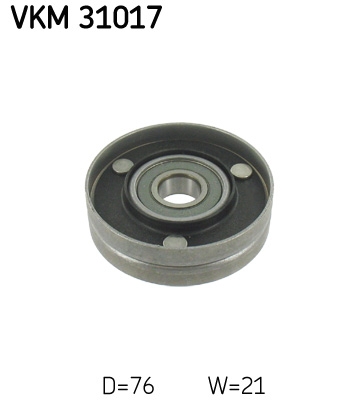 SKF VKM 31017 Паразитный  ведущий ролик, поликлиновой ремень