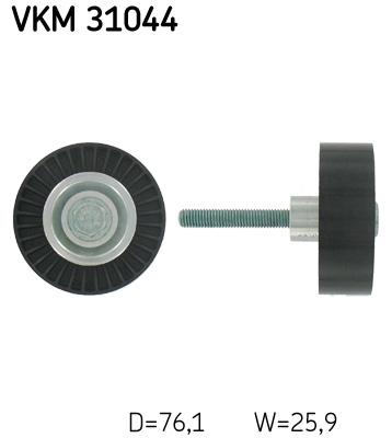 SKF VKM 31044 Паразитный  ведущий ролик, поликлиновой ремень