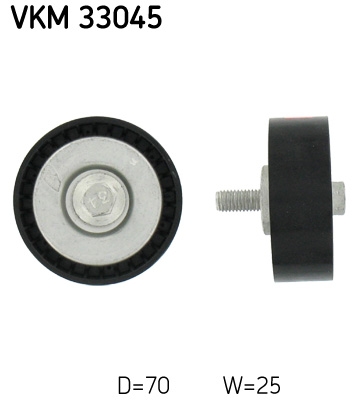 SKF VKM 33045 Паразитный  ведущий ролик, поликлиновой ремень