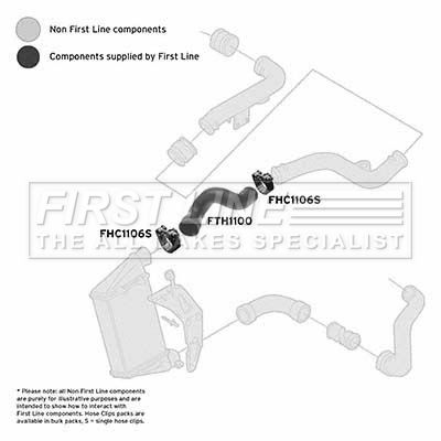 FTH1100 FIRST LINE Трубка нагнетаемого воздуха