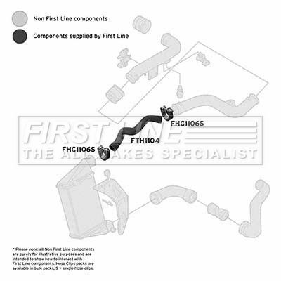 FTH1104 FIRST LINE Трубка нагнетаемого воздуха