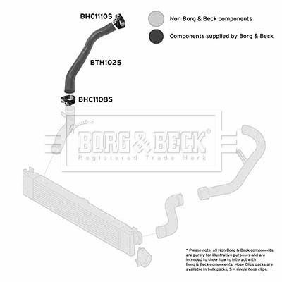 BTH1026 BORG & BECK Трубка нагнетаемого воздуха