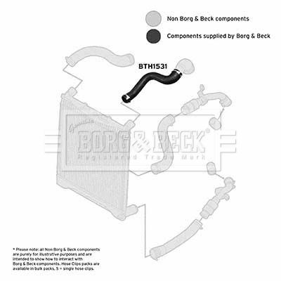 BTH1531 BORG & BECK Трубка нагнетаемого воздуха