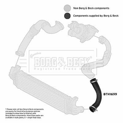 BTH1699 BORG & BECK Трубка нагнетаемого воздуха