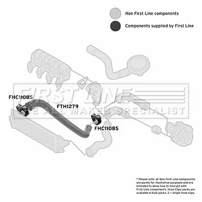 FTH1279 FIRST LINE Трубка нагнетаемого воздуха