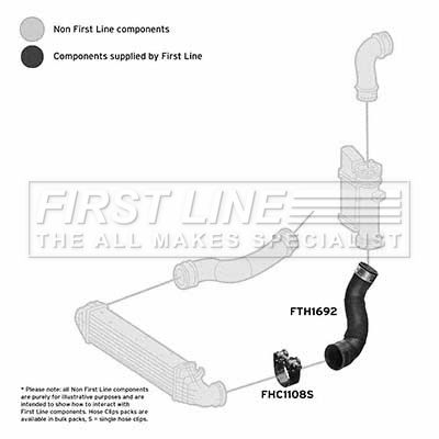 FTH1692 FIRST LINE Трубка нагнетаемого воздуха