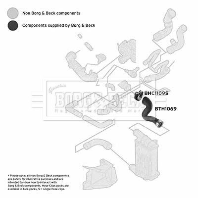 BTH1069 BORG & BECK Трубка нагнетаемого воздуха