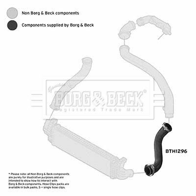 BTH1296 BORG & BECK Трубка нагнетаемого воздуха