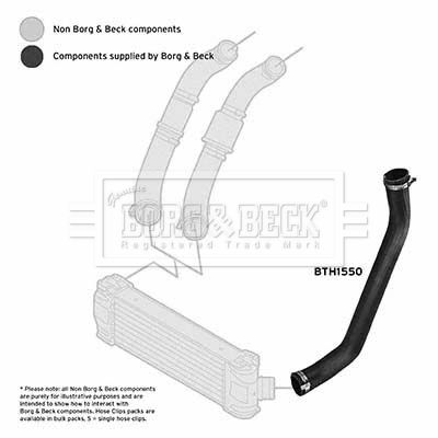 BTH1550 BORG & BECK Трубка нагнетаемого воздуха