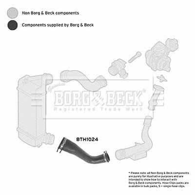 BTH1024 BORG & BECK Трубка нагнетаемого воздуха