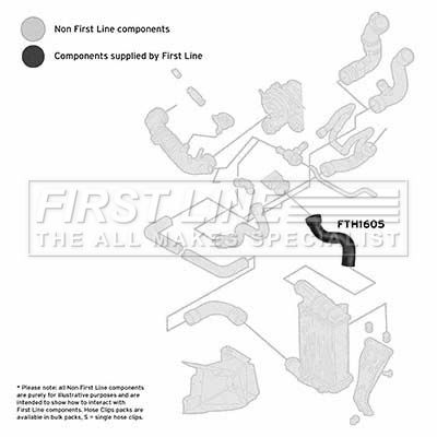 FTH1605 FIRST LINE Трубка нагнетаемого воздуха