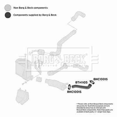 BTH1105 BORG & BECK Трубка нагнетаемого воздуха