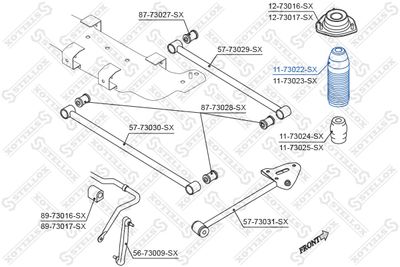 1173022SX STELLOX Защитный колпак  пыльник, амортизатор