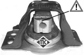 Подушка двиг REN megane II 02-scenic II 1.9d2.0dci 03- r | прав | Metalcaucho                05101