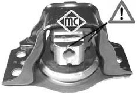 Подушка двиг REN megane iiscenic II 1.5dci 03- r | перед | Metalcaucho                04638