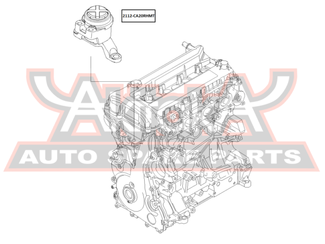 Подушка двигателя | зад прав | Asva                2112-CA20RHMT