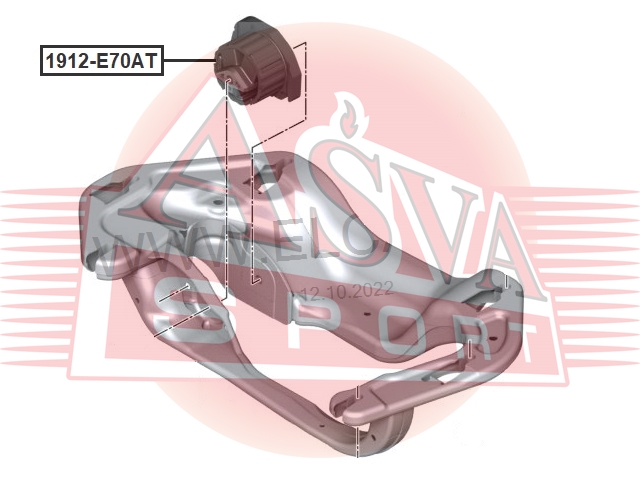 Опора двигателя Asva                1912-E70AT