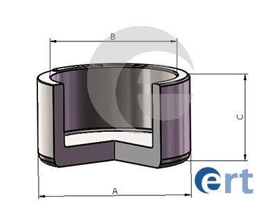 151582C ERT Поршень, корпус скобы тормоза