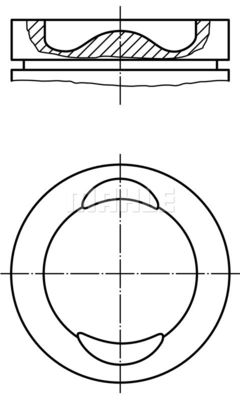 0299803 MAHLE Поршень