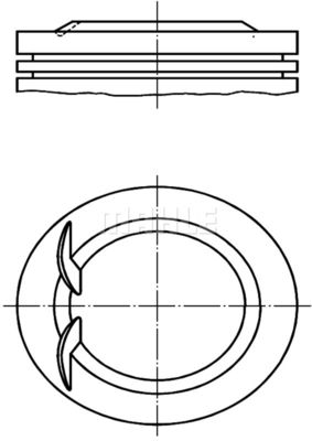 0382502 MAHLE Поршень