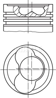 0306500 MAHLE Поршень