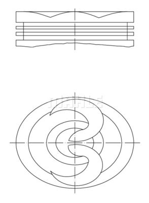 0492701 MAHLE Поршень