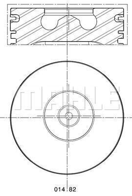 0148200 MAHLE Поршень