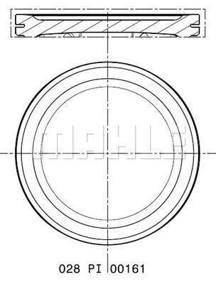 028PI00161001 MAHLE Поршень