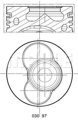 0309702 MAHLE Поршень